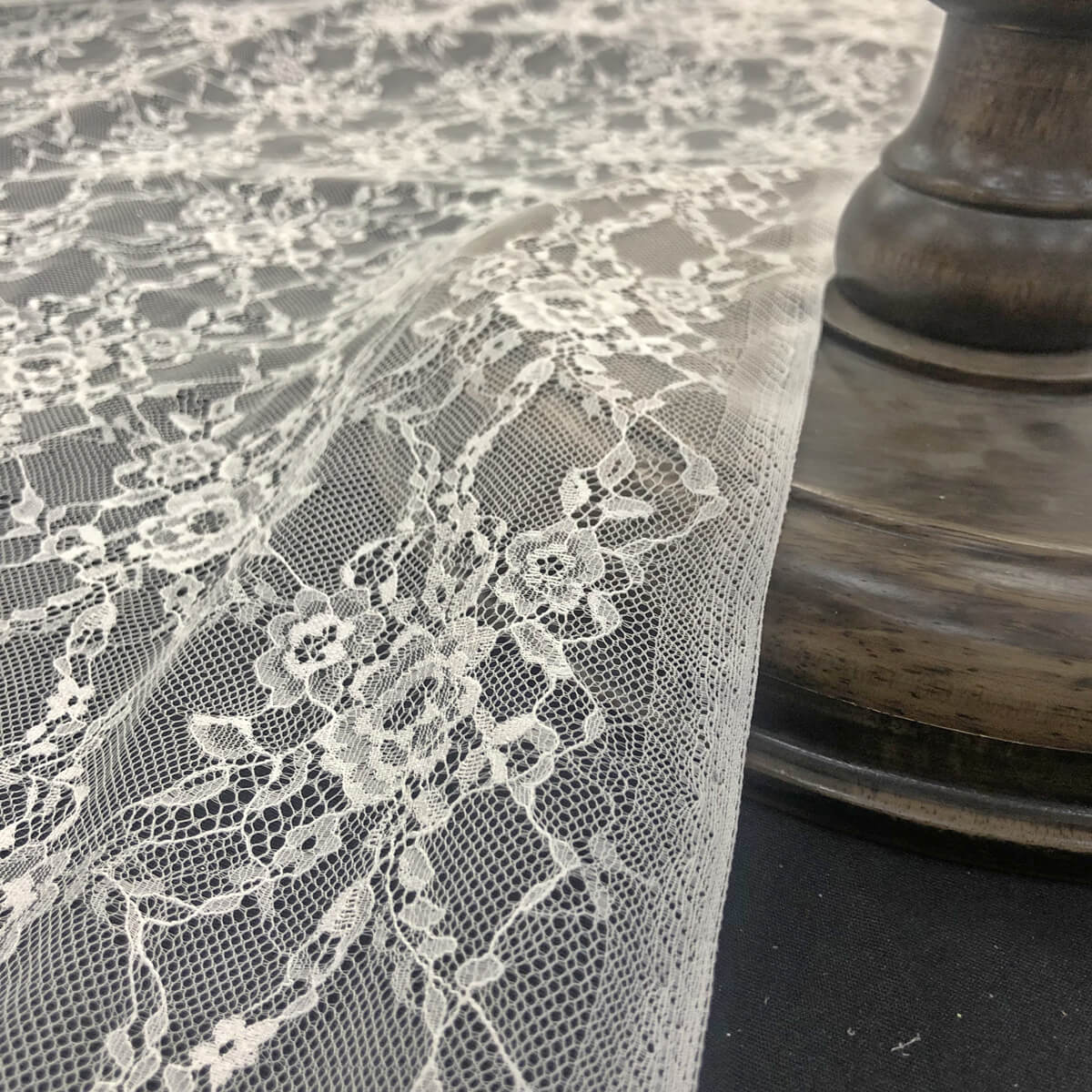 Lace Fabric Small Floral White Nylon for Bridal Wholesale Supplier 4